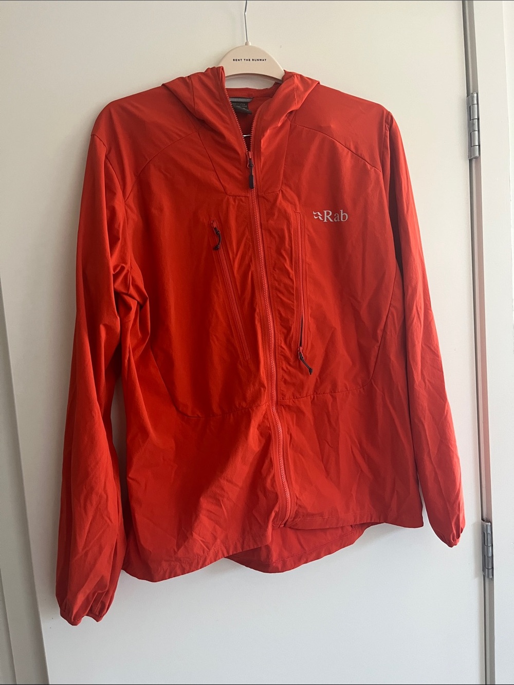 Rab Men's Performance Hooded Jacket in Bright Red